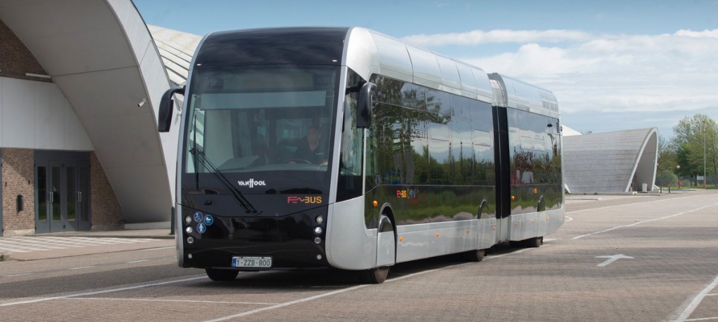 fuel cell bus articulated